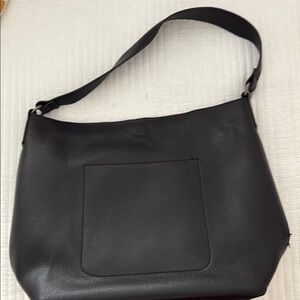 Elegant Black Leather Shoulder Bag Brooklyn bag